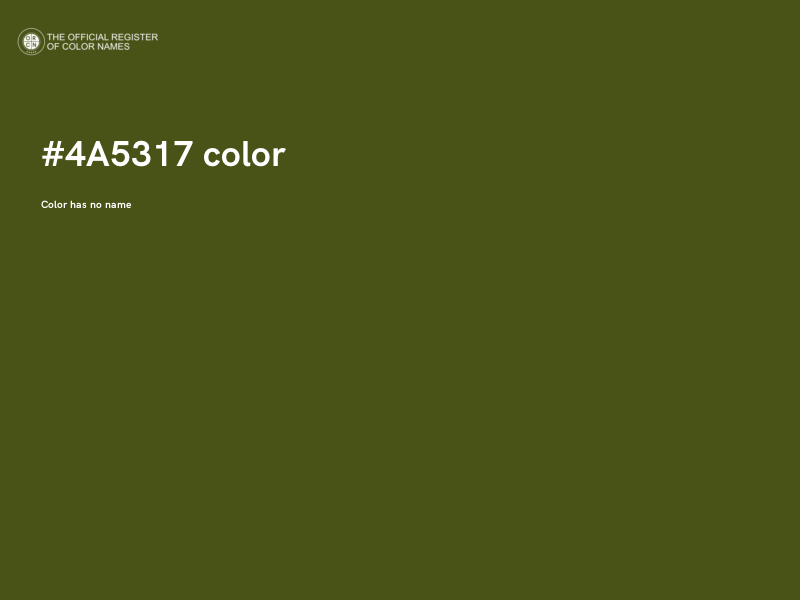 #4A5317 color image