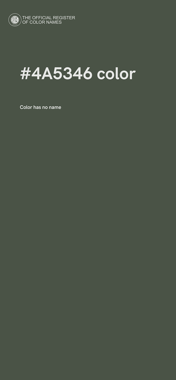 #4A5346 color image
