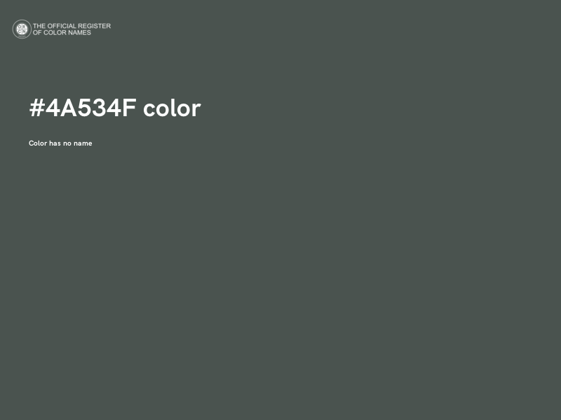 #4A534F color image