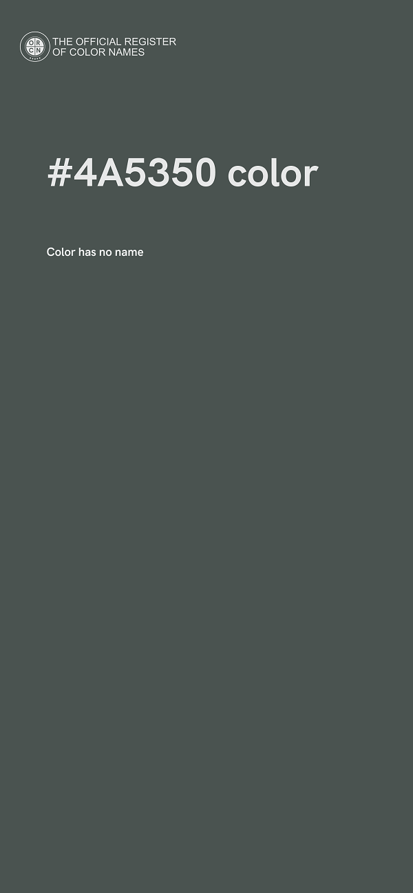 #4A5350 color image