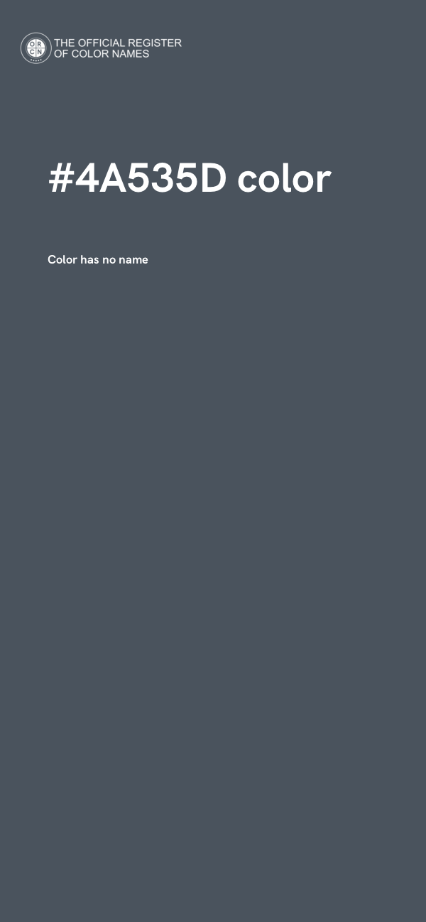 #4A535D color image