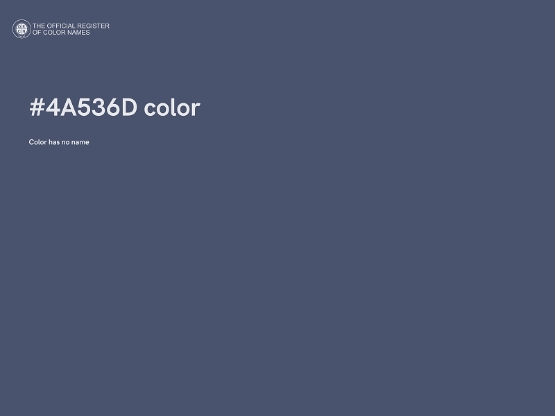 #4A536D color image