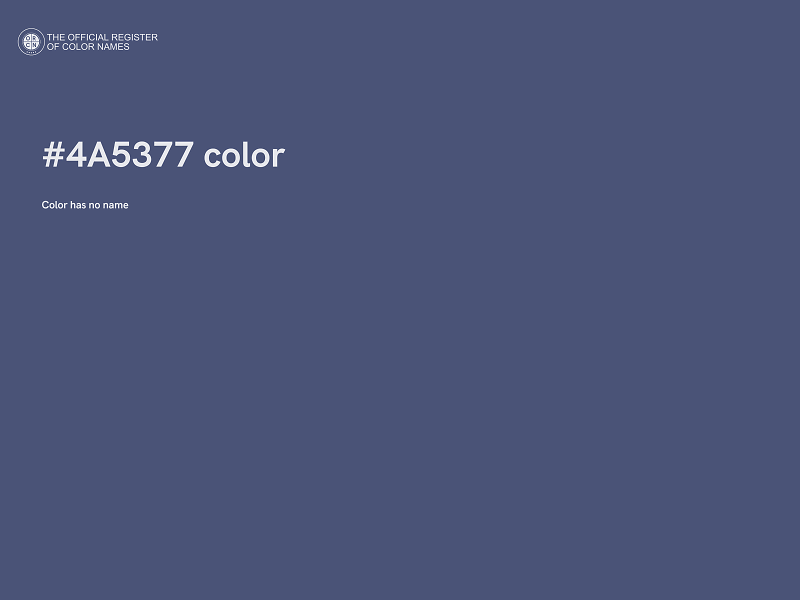 #4A5377 color image