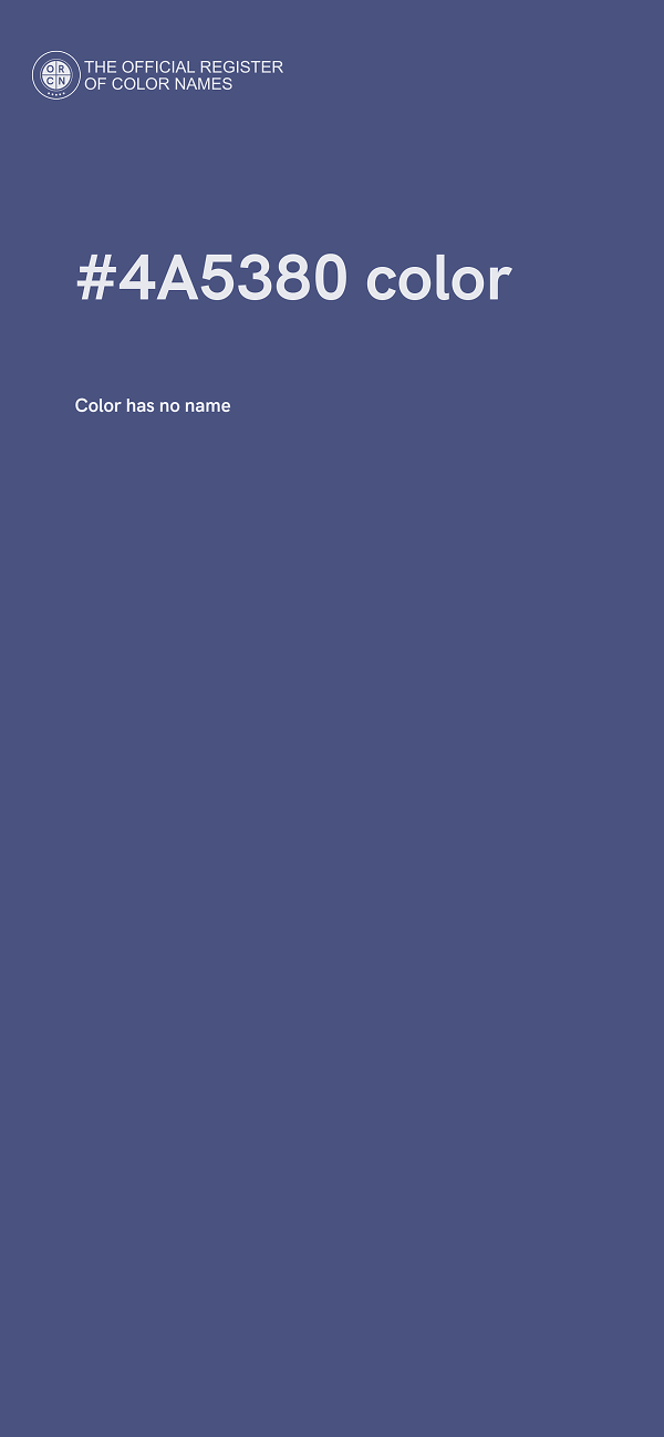#4A5380 color image