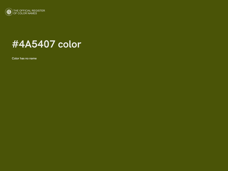 #4A5407 color image
