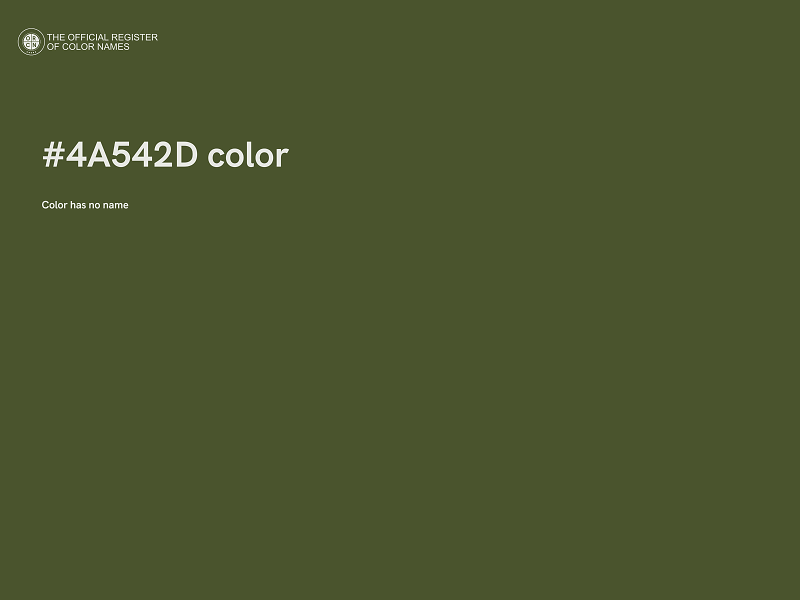 #4A542D color image