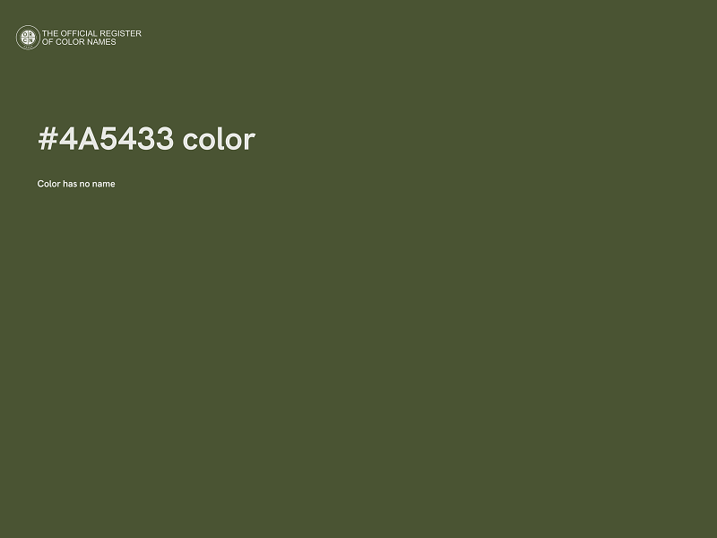 #4A5433 color image