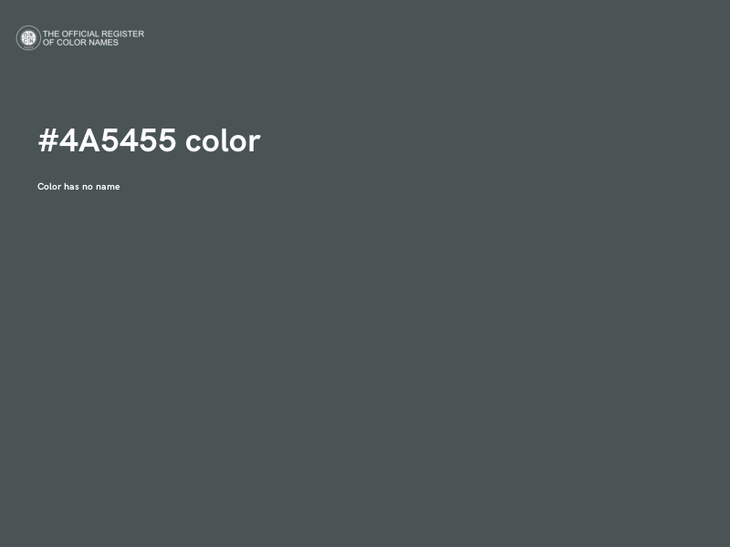 #4A5455 color image