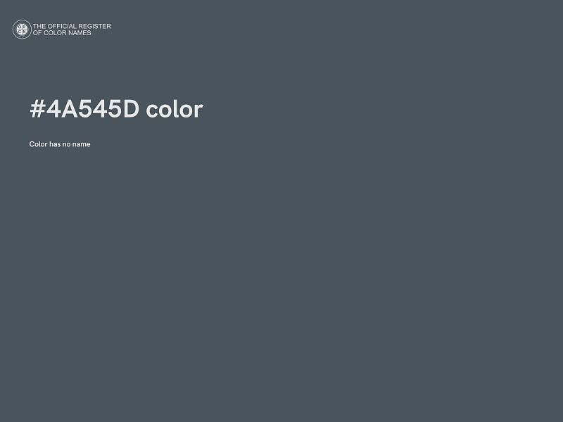 #4A545D color image