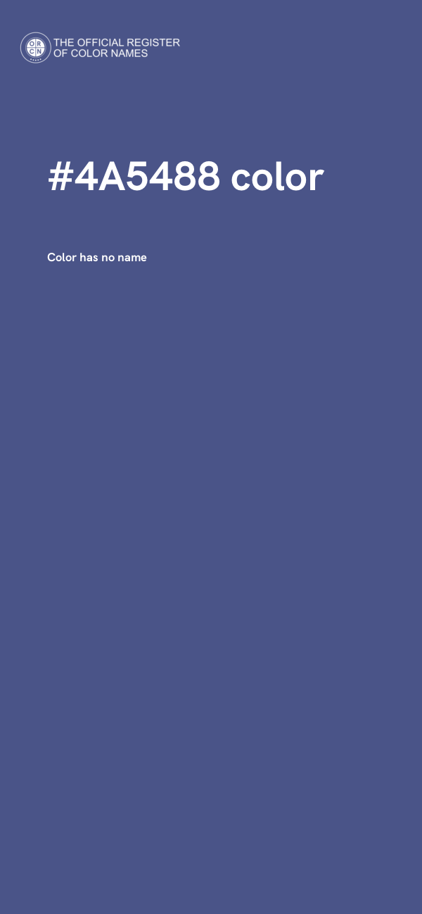 #4A5488 color image