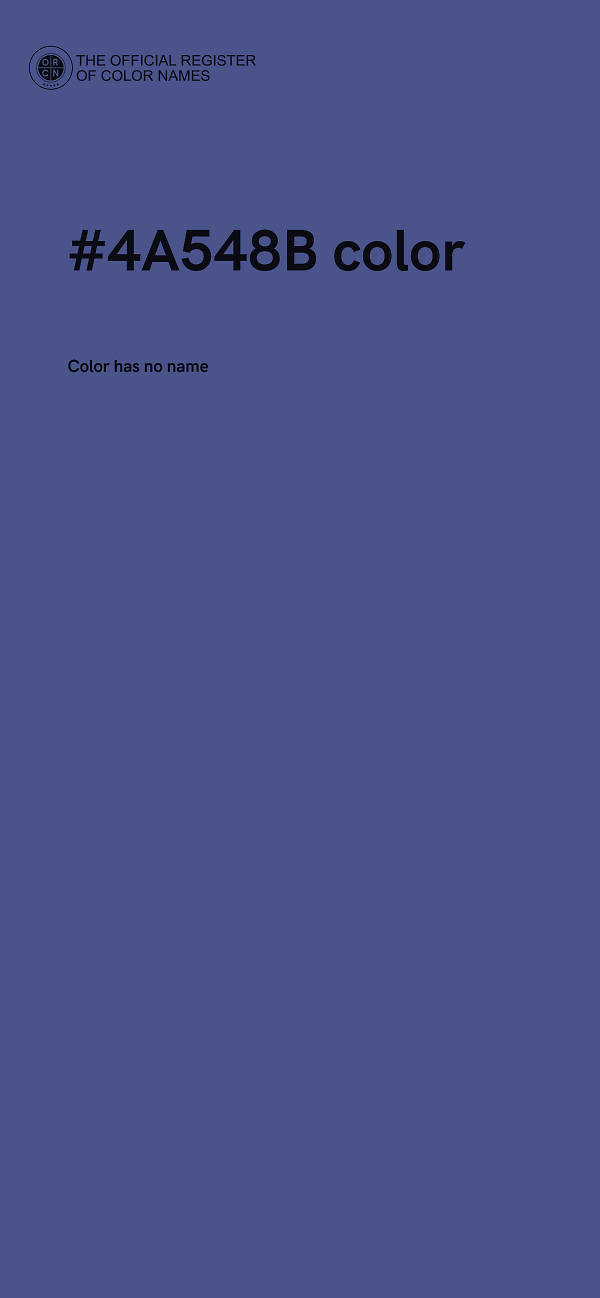 #4A548B color image