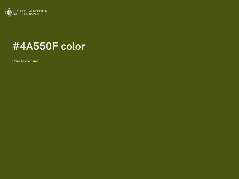 #4A550F color image