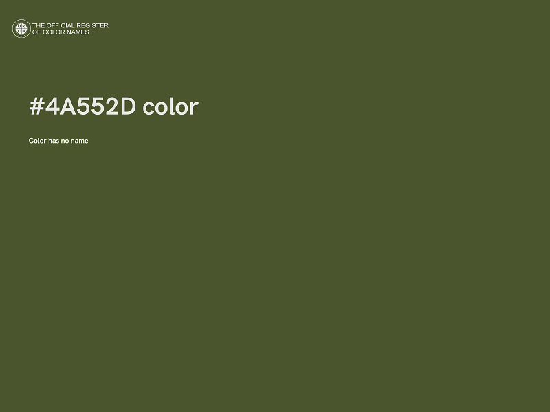 #4A552D color image