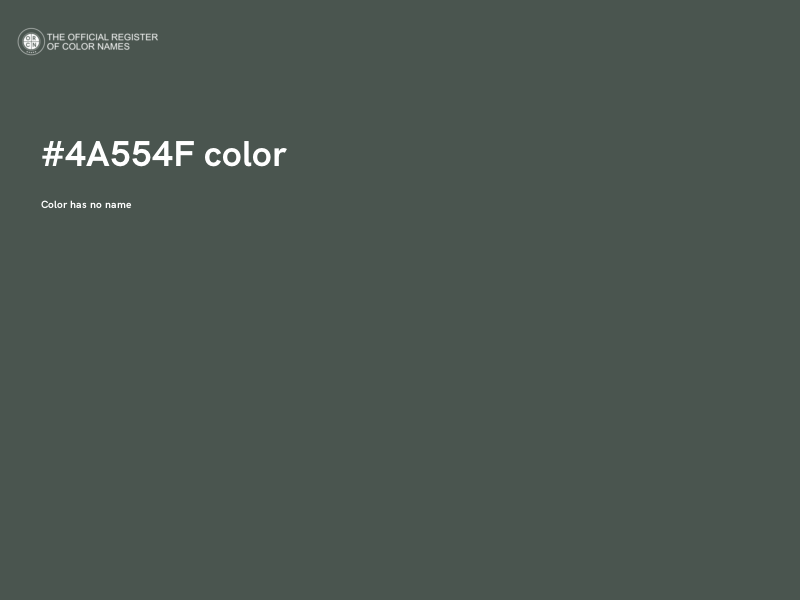 #4A554F color image