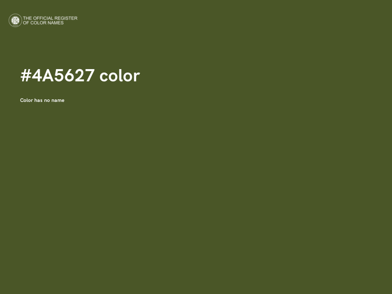 #4A5627 color image