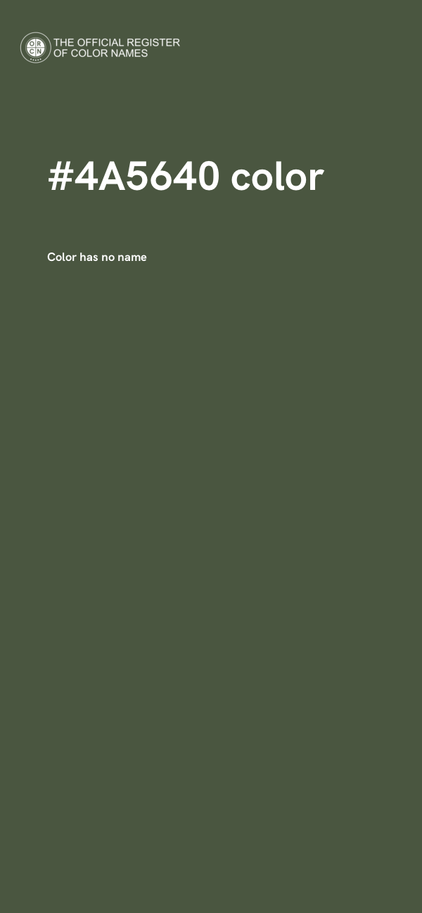 #4A5640 color image