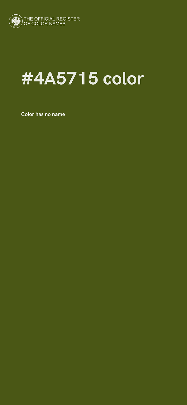 #4A5715 color image
