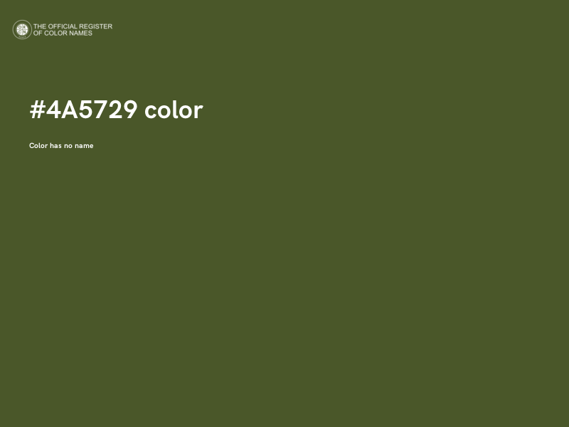 #4A5729 color image