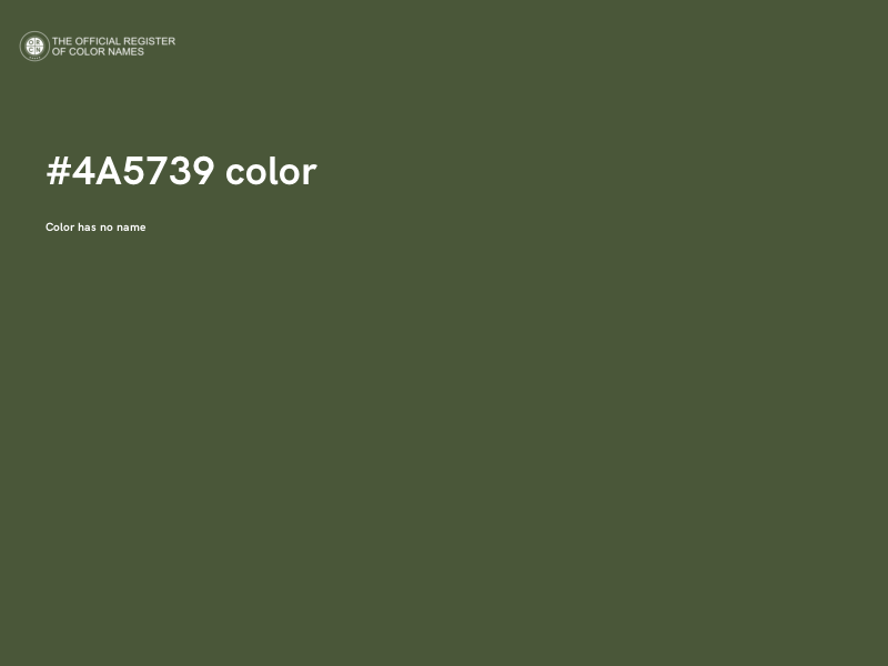 #4A5739 color image