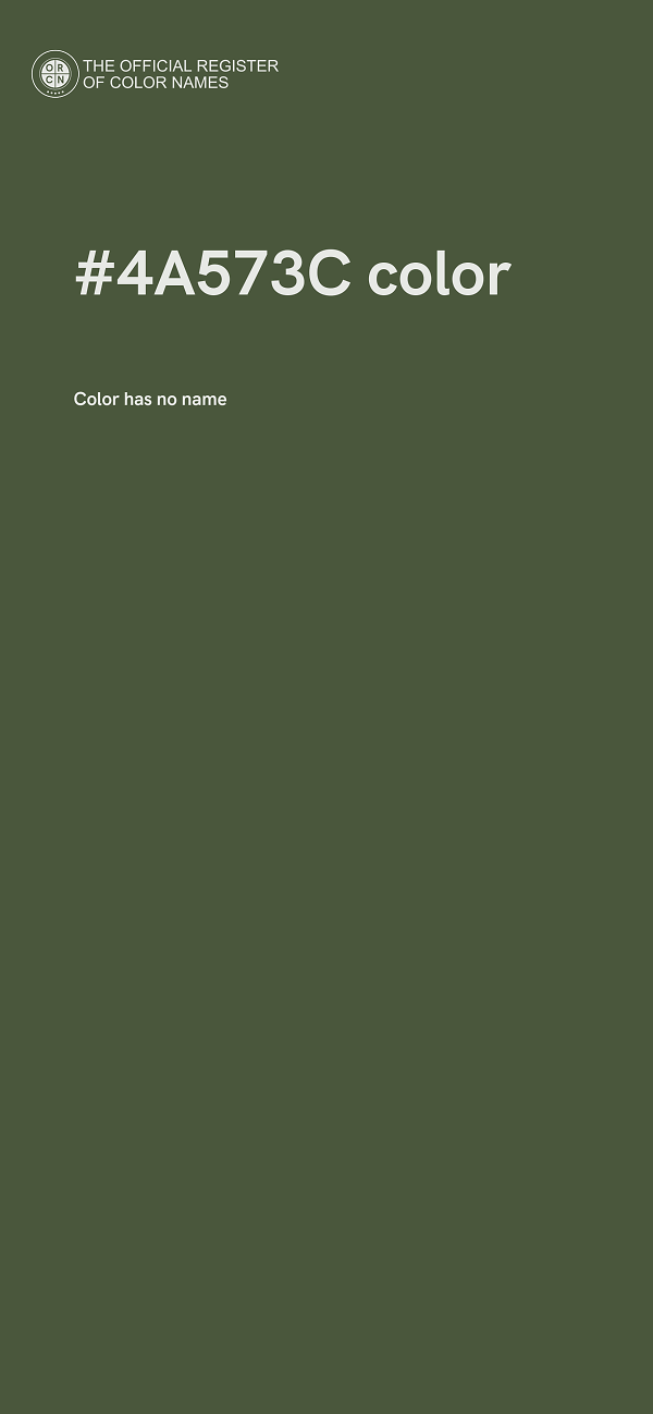 #4A573C color image