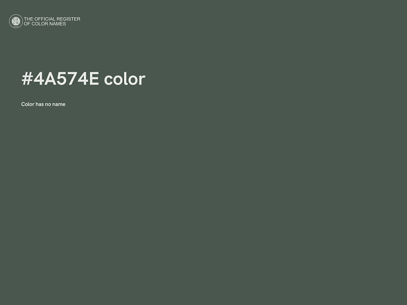 #4A574E color image