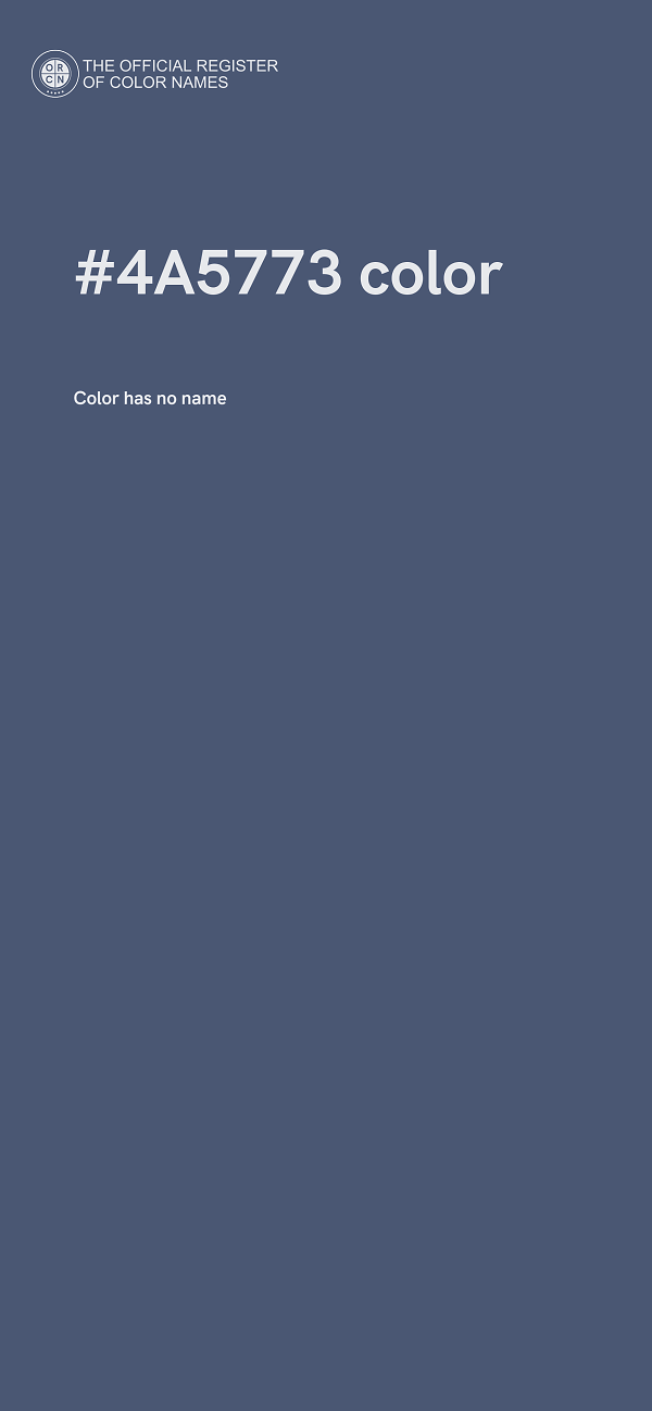 #4A5773 color image