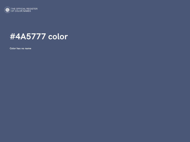 #4A5777 color image