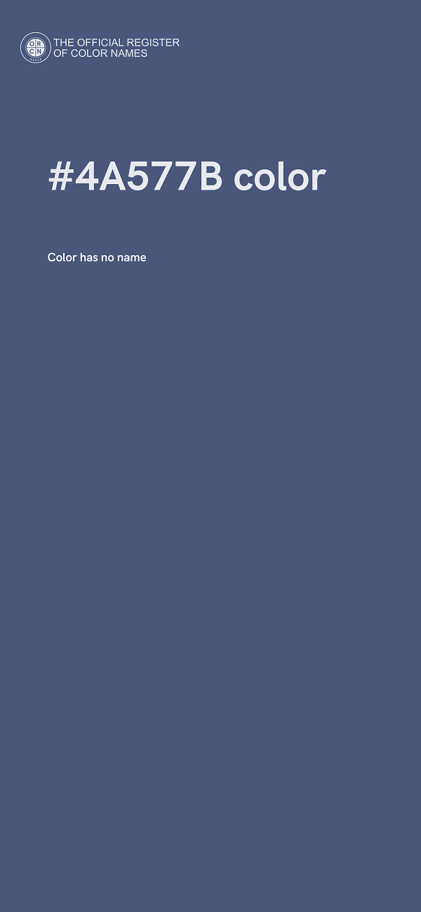 #4A577B color image