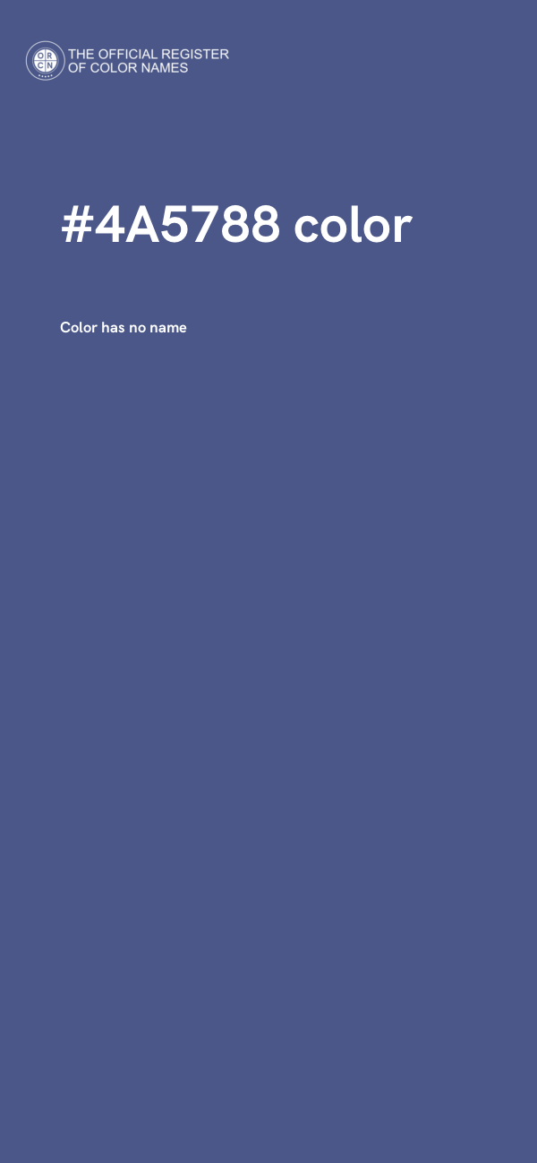 #4A5788 color image