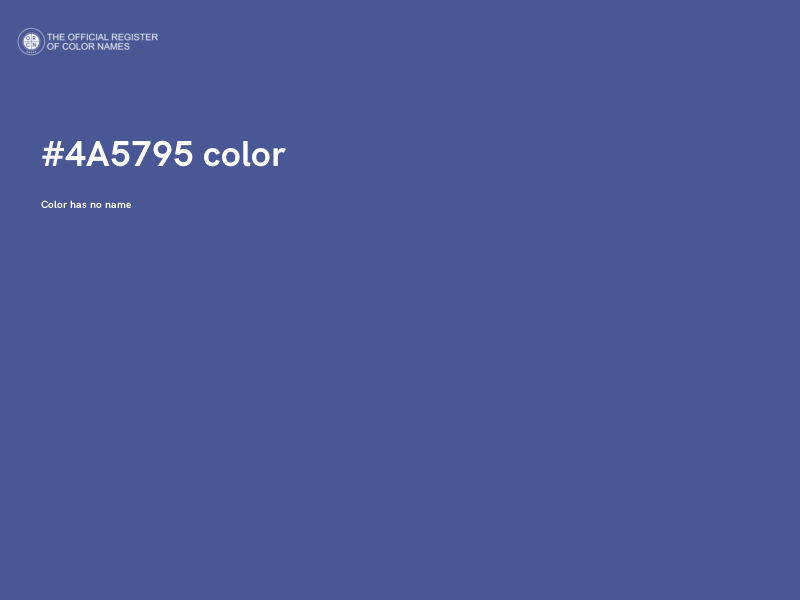 #4A5795 color image