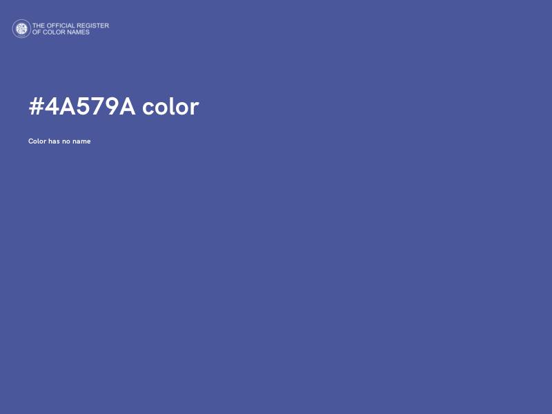 #4A579A color image