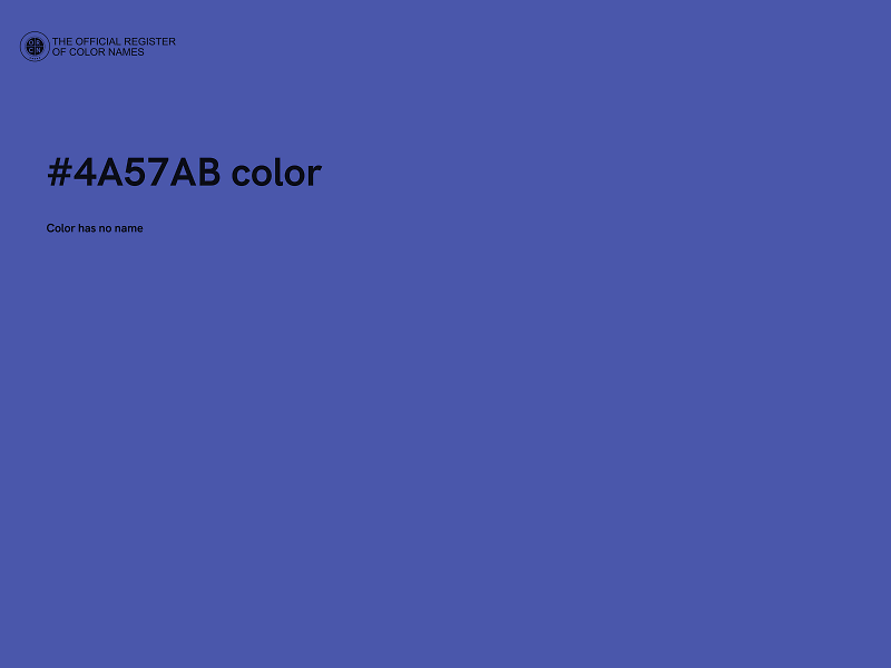#4A57AB color image