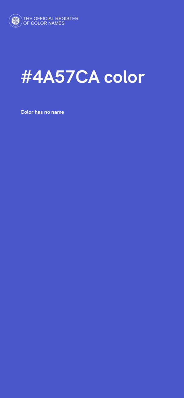 #4A57CA color image