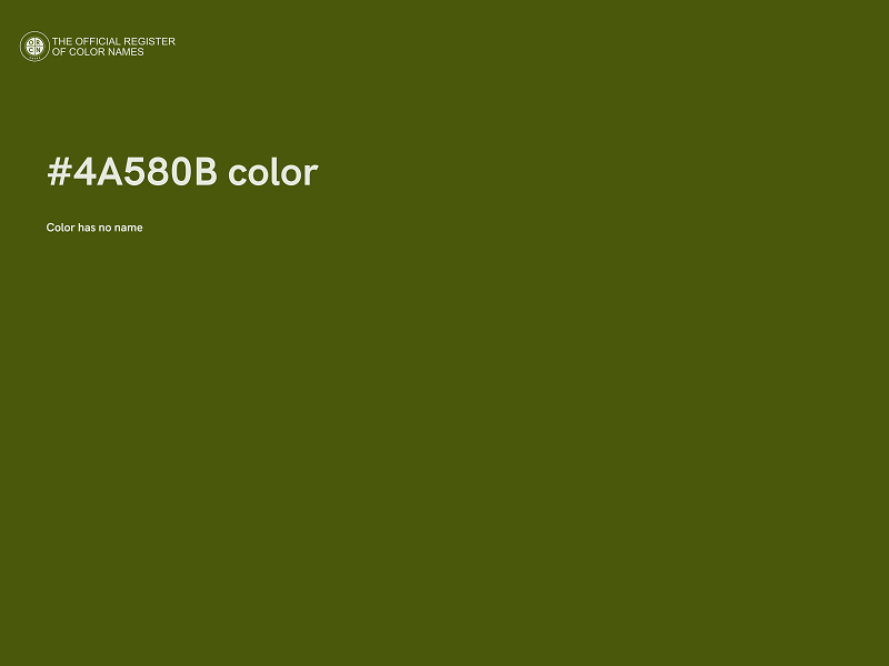 #4A580B color image