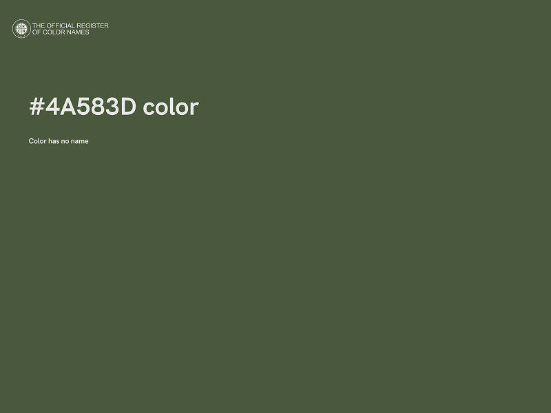 #4A583D color image