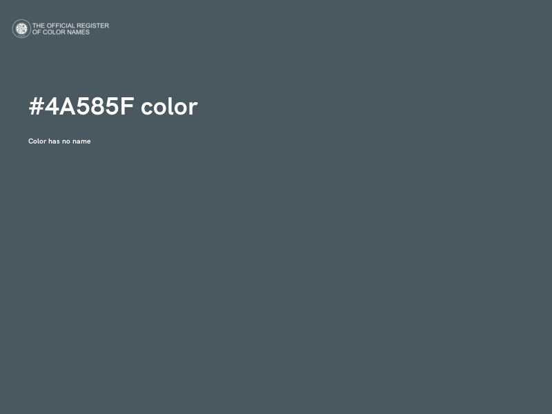 #4A585F color image