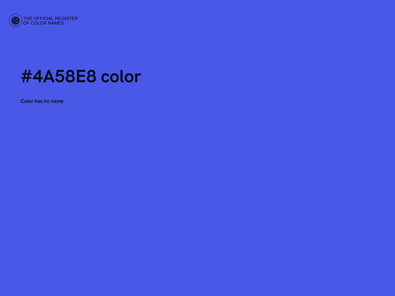 #4A58E8 color image