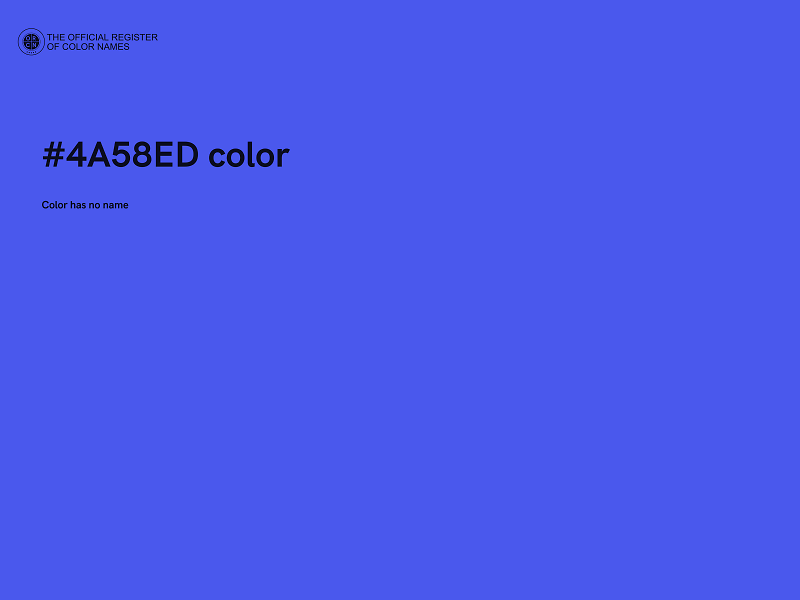 #4A58ED color image