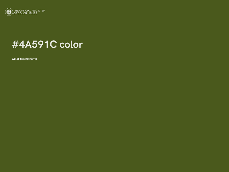 #4A591C color image