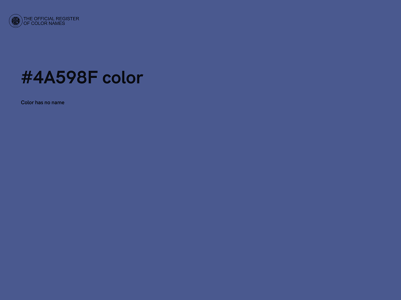 #4A598F color image