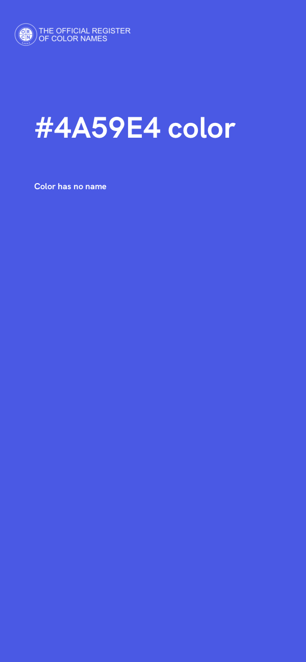 #4A59E4 color image
