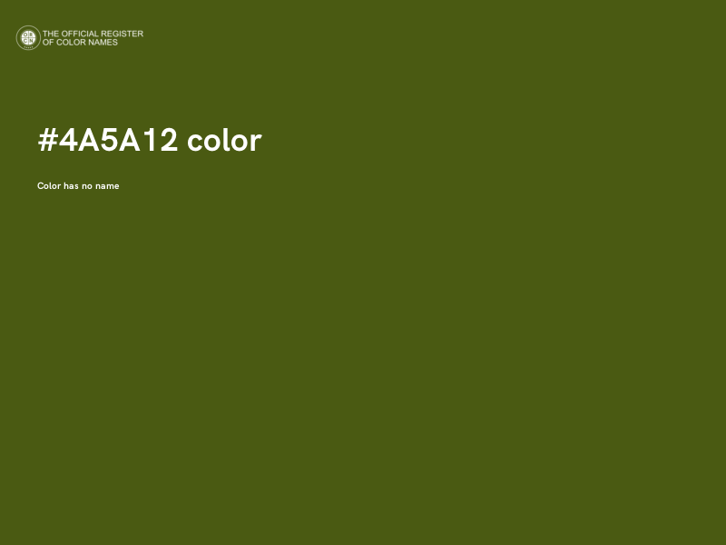 #4A5A12 color image