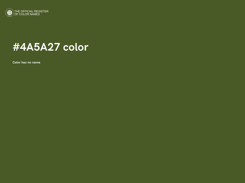 #4A5A27 color image
