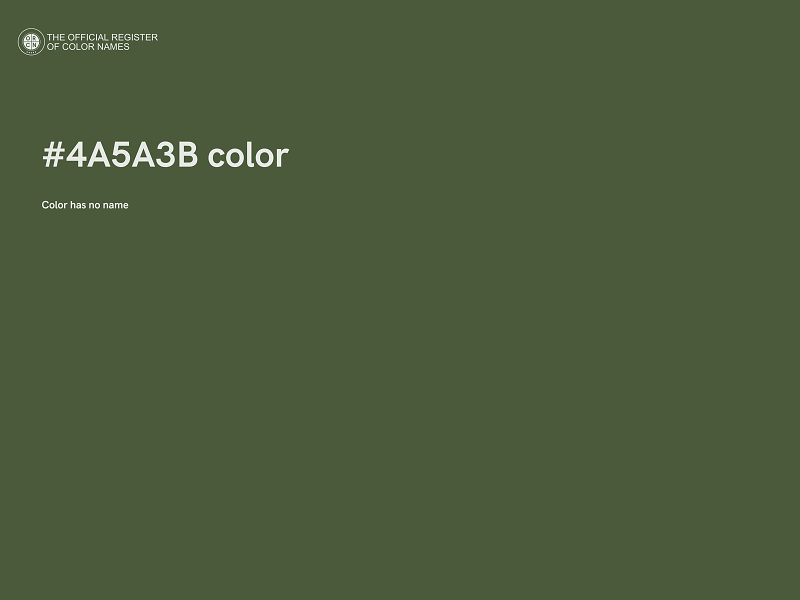 #4A5A3B color image