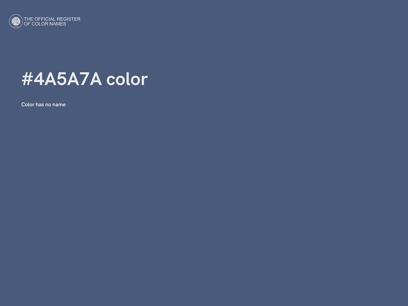 #4A5A7A color image