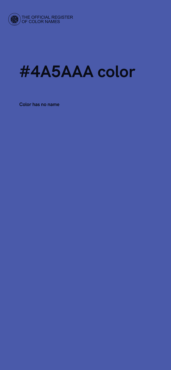 #4A5AAA color image