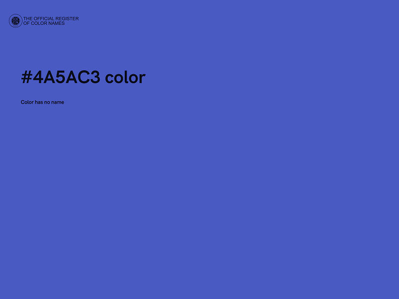 #4A5AC3 color image