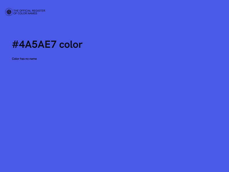 #4A5AE7 color image