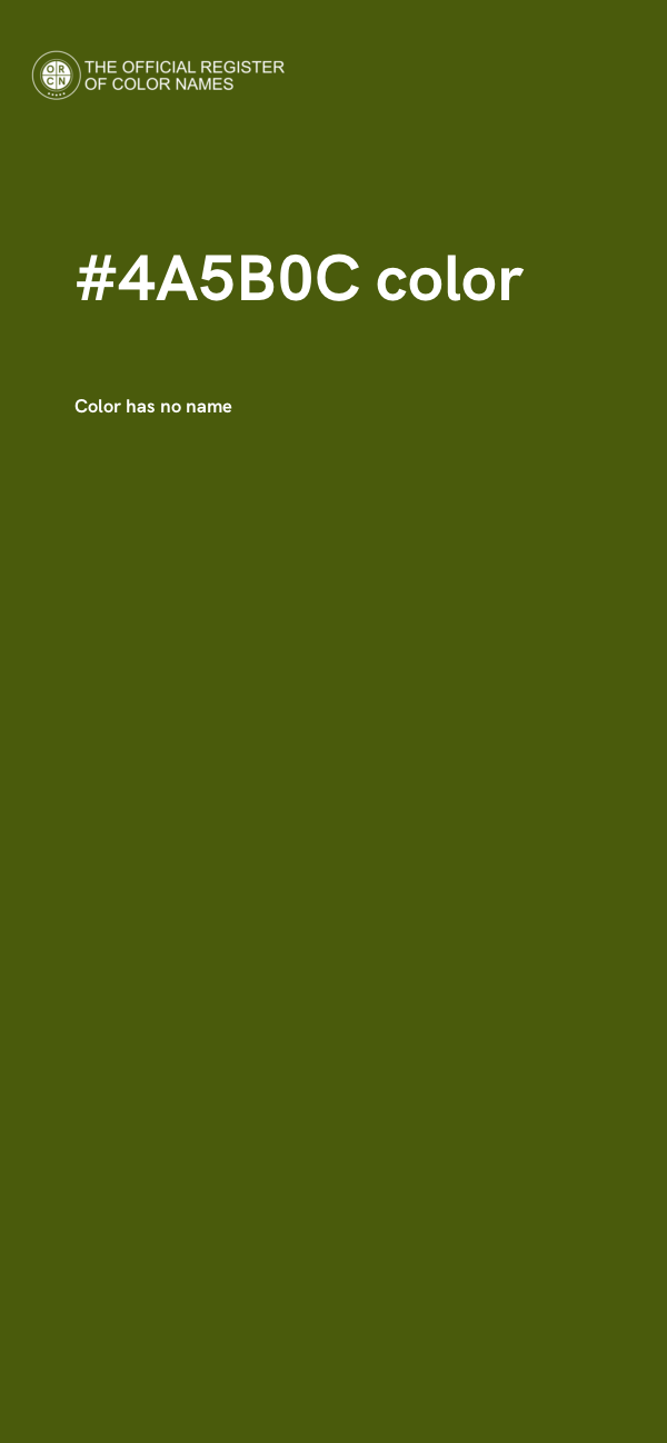 #4A5B0C color image