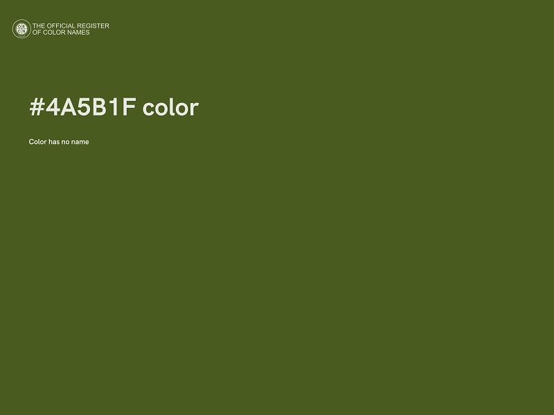 #4A5B1F color image